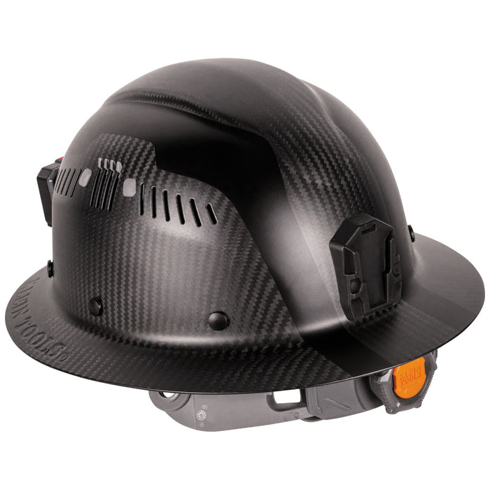 KLEIN TOOLS Titan Class C Full Brim Carbon Fiber Hard Hat w/ Headlamp