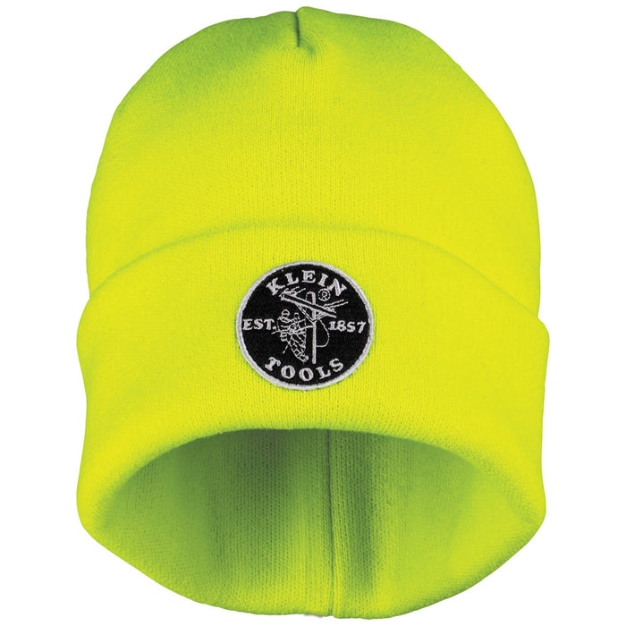 KLEIN TOOLS High-Visibility Heavy Knit Hat w/ Patch Logo