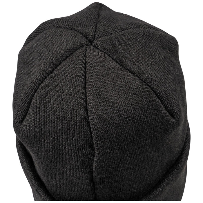 KLEIN TOOLS Black Heavy Knit Hat w/ Leather Logo