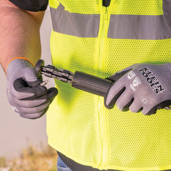 KLEIN TOOLS Touchscreen Cut Level A2 Knit Dipped Gloves (2 PAIR)