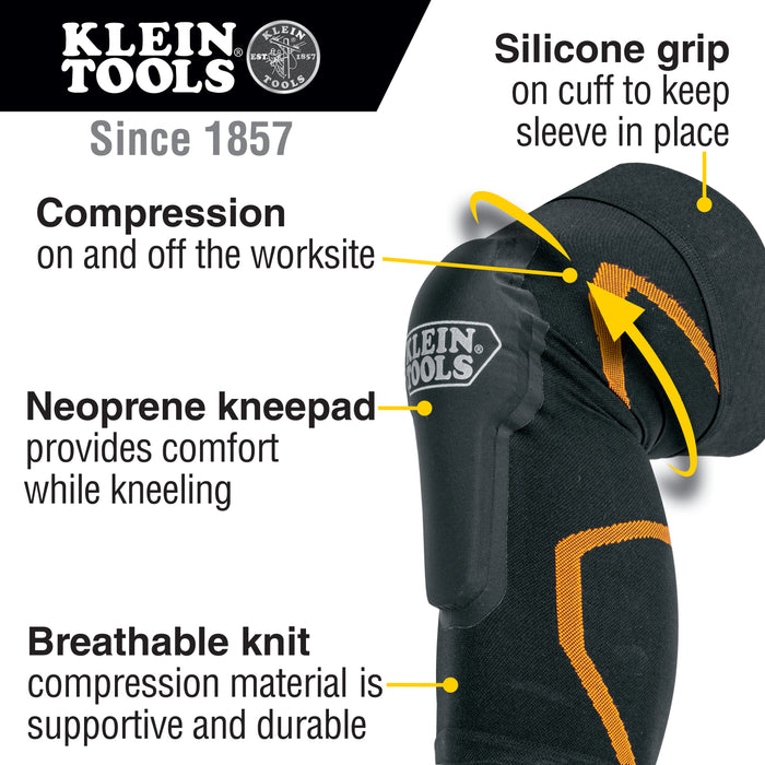 Klein Tools Knee Pad Compression Sleeve S/M