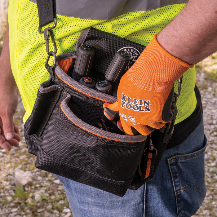 KLEIN TOOLS Touchscreen Cut Level A1 Knit Dipped Gloves (2 PAIR)