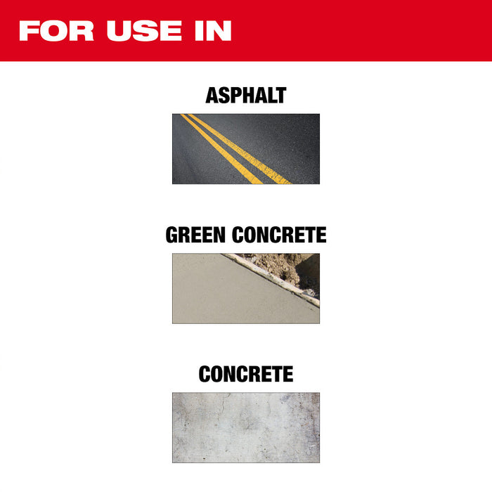 MILWAUKEE Asphalt & Green Concrete Segmented Blades