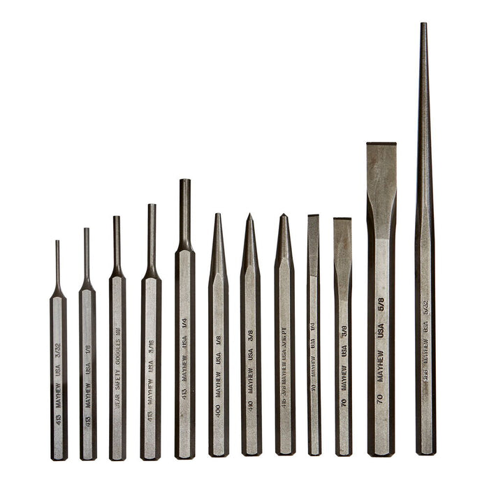 Mayhew 12 PC Punch & Chisel Set