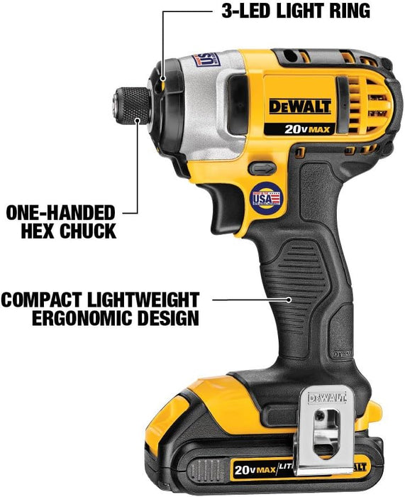 DeWALT DCK444C2 20V MAX Cordless Lithium-Ion 4 Tool Combo Kit w/ Tool Bag