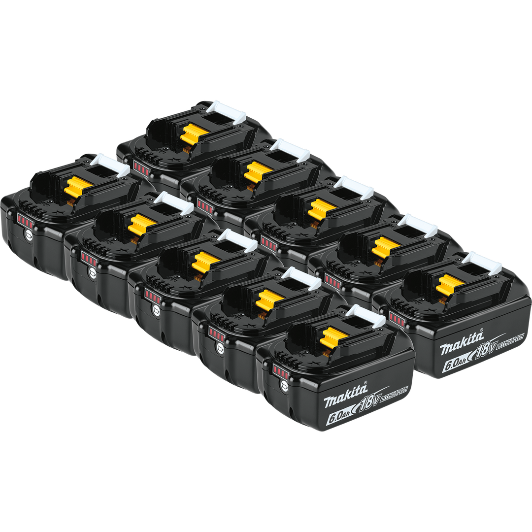 MAKITA 18V LXT® 6.0Ah Battery (10 PACK)