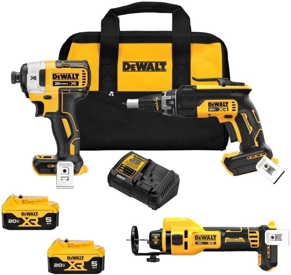 DEWALT 20V MAX XR Cordless Drywall Screw Gun/Cut-out Tool 2 Tool Combo Kit With (2) 20V 2.0Ah - View #5