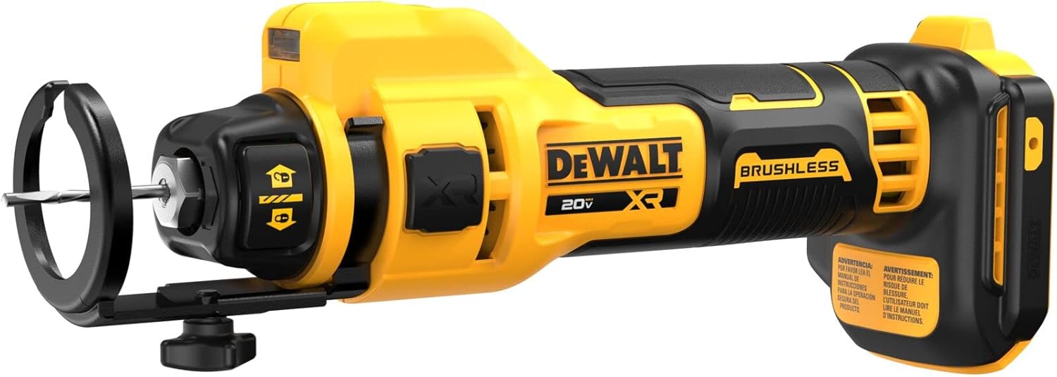 DEWALT 20V MAX XR Drywall Cutting Tool Combo Kit, Cut Out Tool, Drywall Screwgun, Impact Driver, with Batteries, Charger, and Collets Included, 5.0Ah (DCK303P2)