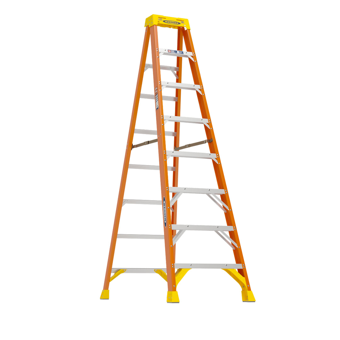 WERNER 8' Type IA Fiberglass Step Ladder