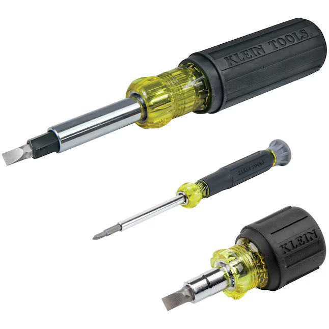 Klein Tools Multi-Bit Screwdriver and Nut Driver Set, 3-Piece