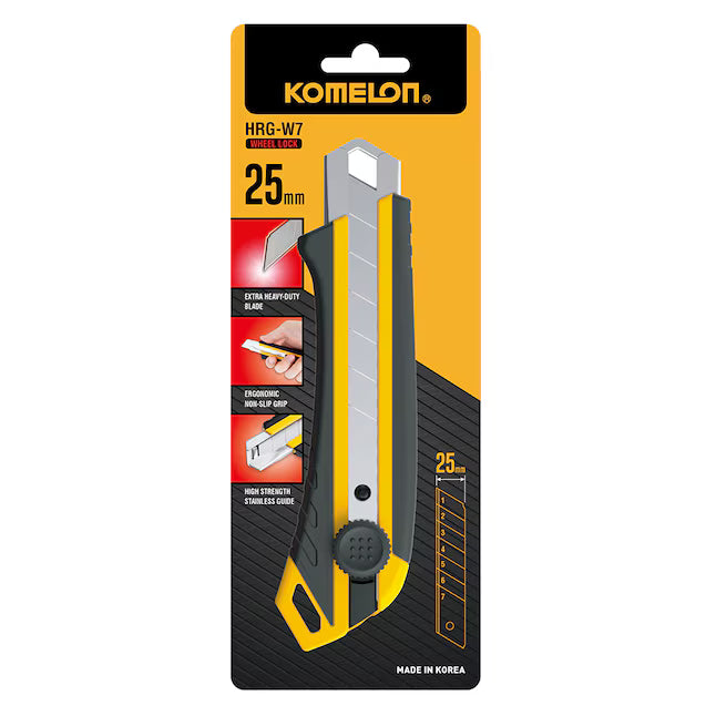 Komelon 25 mm Wheel Lock Snap off Knife