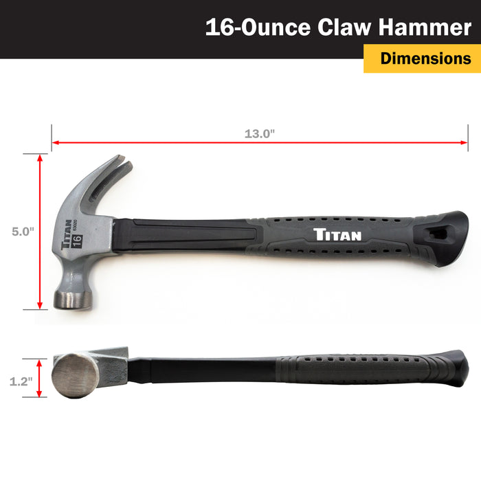 Titan 16 oz. Claw Hammer