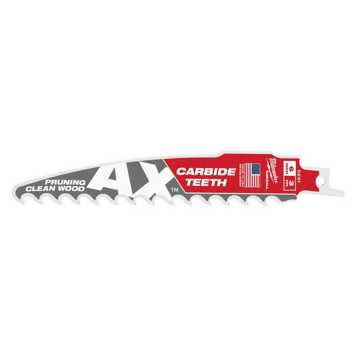 MILWAUKEE 3 TPI AX™ Pruning Clean Wood SAWZALL® Blade w/ Carbide Teeth (3 PACK)