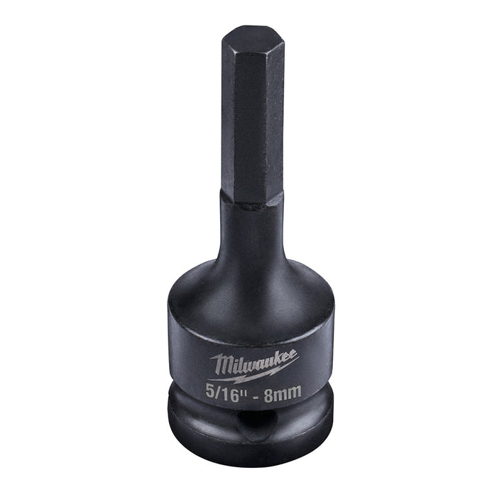 Milwaukee Tools Shockwave LINEMN 8mm HexBit Sckt 49-66-5141
