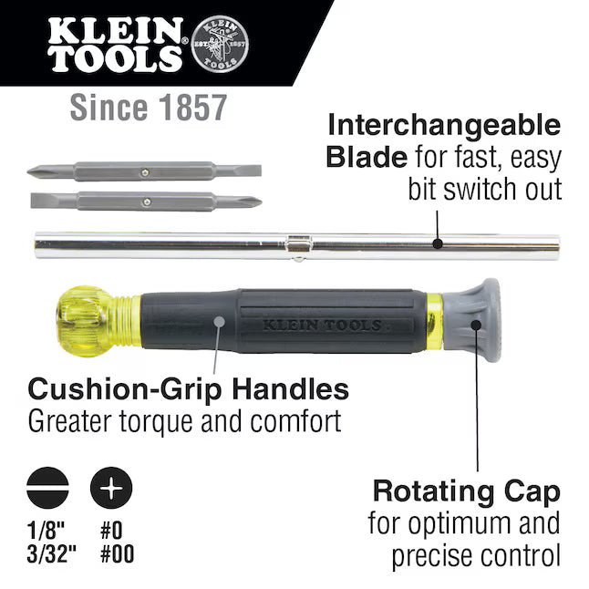 Klein Tools Multi-Bit Screwdriver and Nut Driver Set, 3-Piece