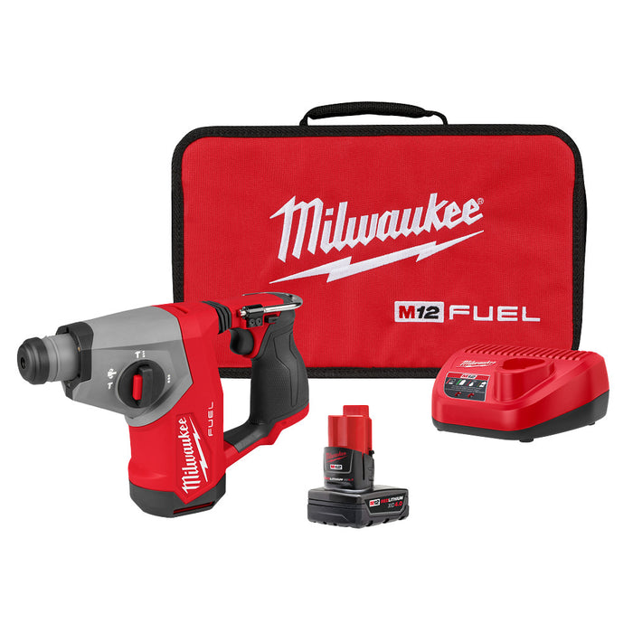 MILWAUKEE M12 FUEL 5/8" SDS PLUS Rotary Hammer Kit