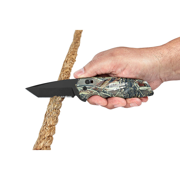 MILWAUKEE FASTBACK Camo Spring Assisted Folding Knife