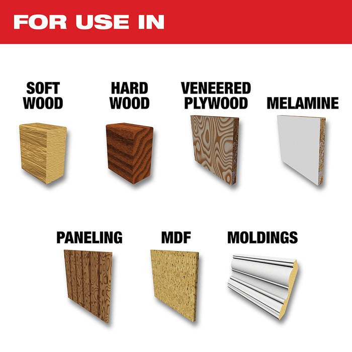 Hoja para cortar madera para sierra circular MILWAUKEE de 10" 80T