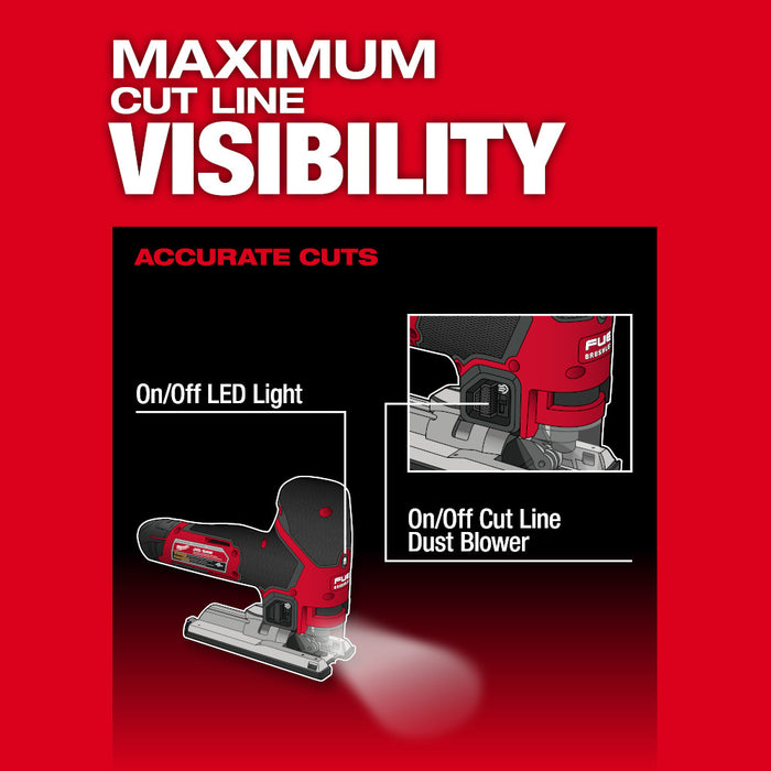 Sierra caladora MILWAUKEE M12 FUEL™ (solo herramienta)