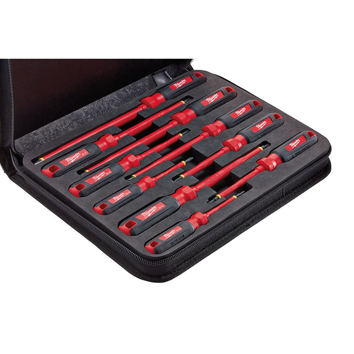 MILWAUKEE 10 PC. 1000V Insulated Screwdriver Set w/ EVA Foam Case