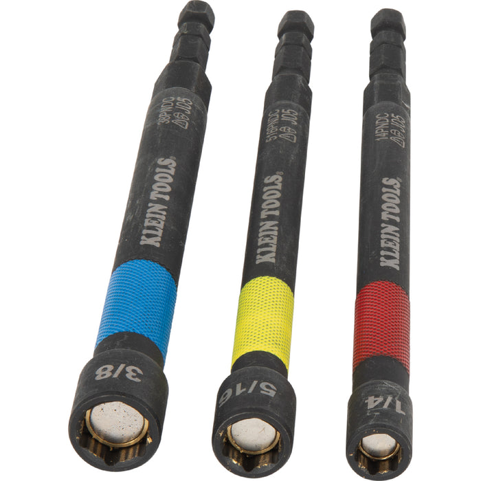 KLEIN TOOLS 3 PC. Magnetic Power Nut Setter Set