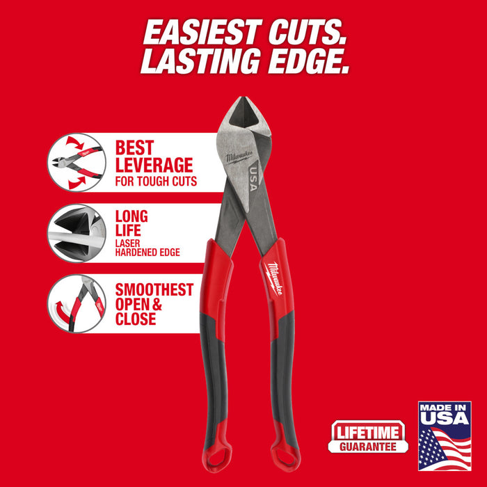 MILWAUKEE 8" Diagonal Comfort Cutting Pliers