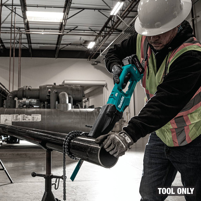 Makita GRJ03Z 40V max XGT® Brushless Cordless Recipro Pipe Saw w/ Chain Vise, Tool Only