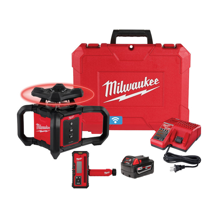 MILWAUKEE M18™ Red Exterior Rotary Laser Level Kit