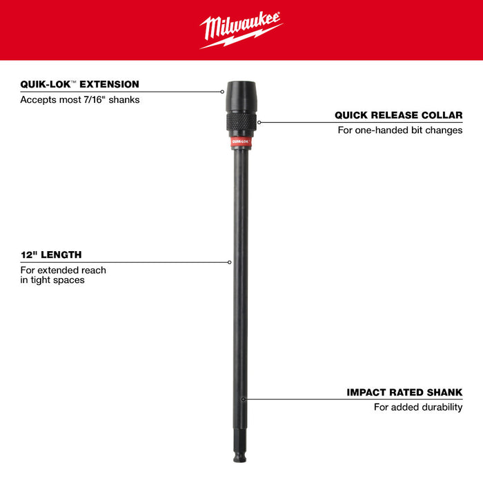 Milwaukee Tools 7/16"x12" Extension 48-28-1040