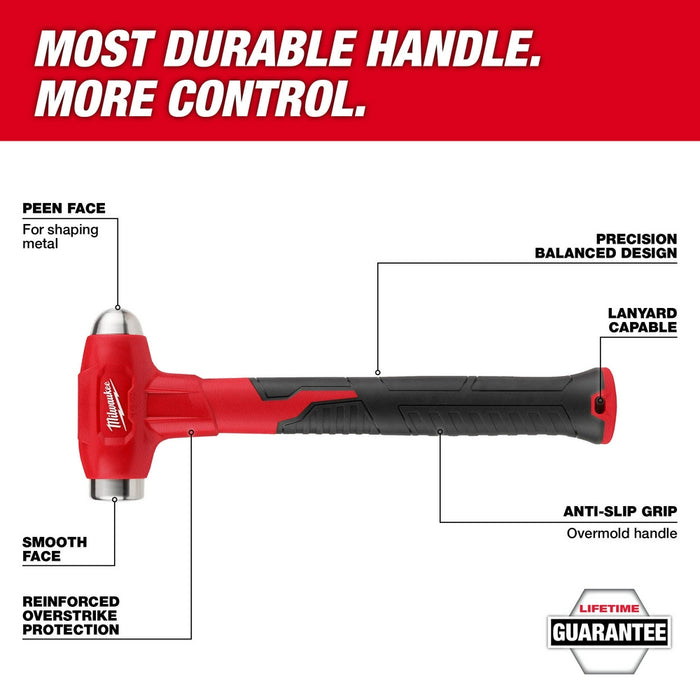 MILWAUKEE 32 oz Dead Blow Ball Peen Hammer