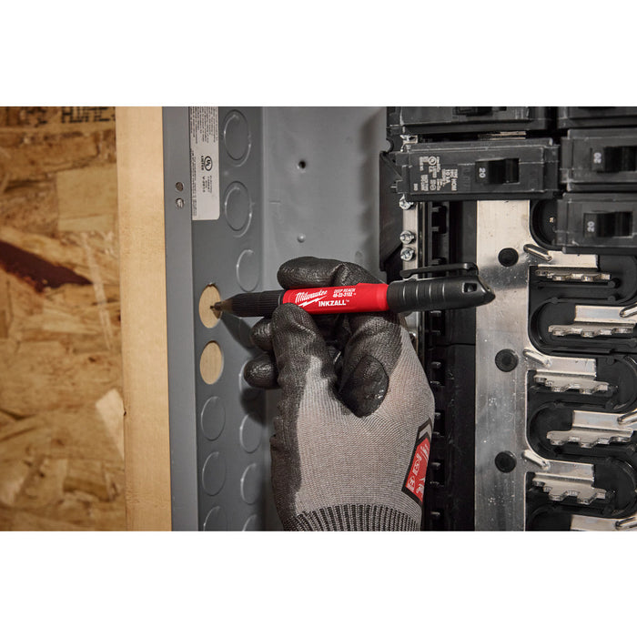 Milwaukee INKZALL 2 IN 1 Deep Reach Ultra Fine Point Black Jobsite Marker