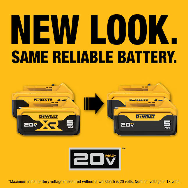 DEWALT 20V MAX XR Brushless 5-Tool Combo Kit with 5Ah Batteries | DCK530P2