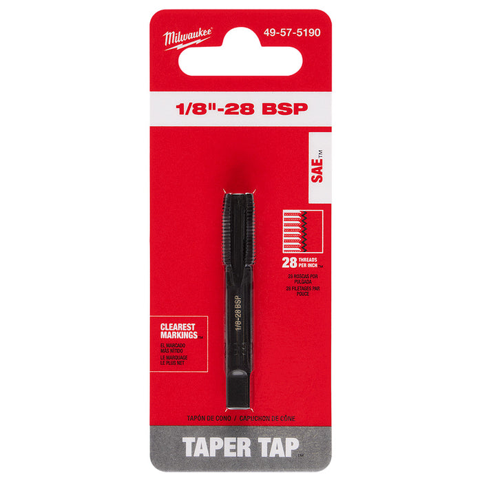 MILWAUKEE Straight Flute Taper Tap