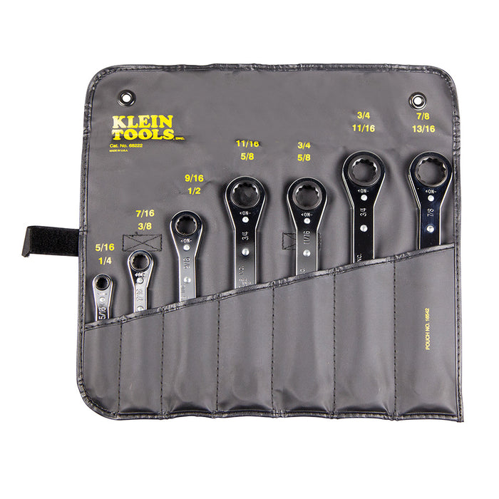 KLEIN TOOLS 7 PC. Ratcheting Box Wrench Set