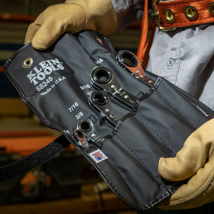 HERRAMIENTAS KLEIN 5 UDS. Juego de llaves de caja con trinquete reversible