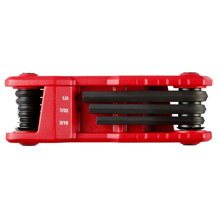 MILWAUKEE 9-Key Folding Hex Key Set - SAE