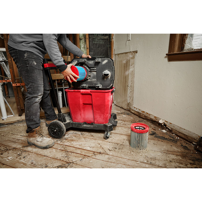 MILWAUKEE Large Wet/Dry Vacuum High Efficiency Filter