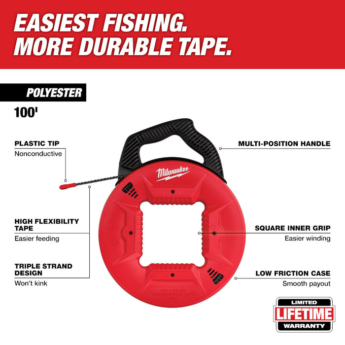 MILWAUKEE Polyester Fish Tape