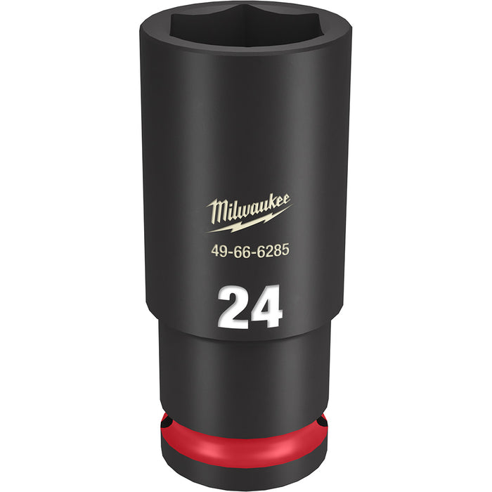 MILWAUKEE SHOCKWAVE Impact Duty 1/2" Drive 24MM Profundidad 6 puntos Dado