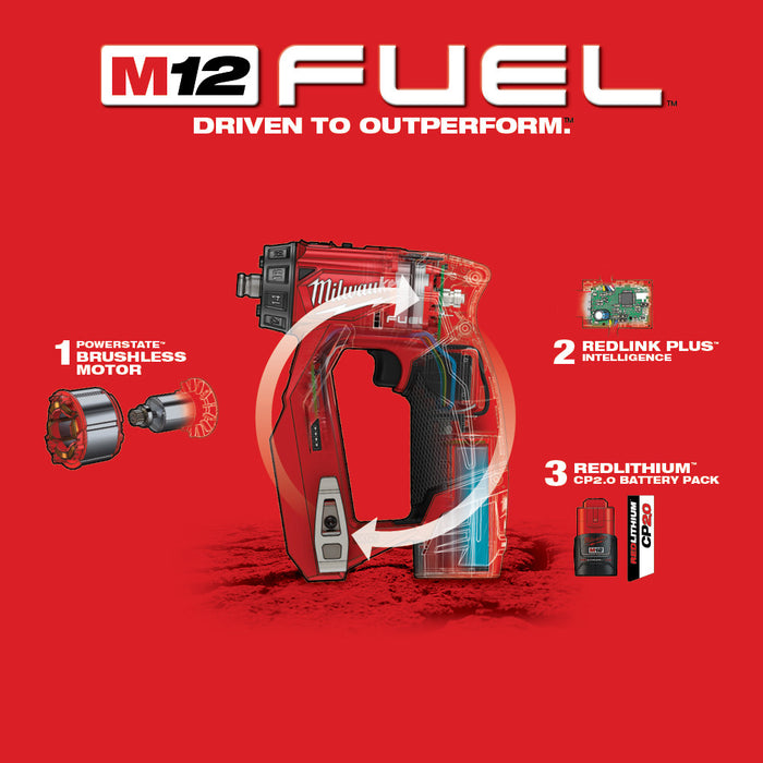 Milwaukee M12 FUEL Installation Drill/Driver Kit M12 2505-22