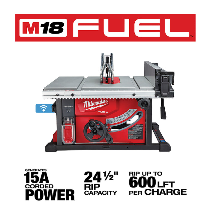 MILWAUKEE M18 FUEL 8-1/4" Table Saw w/ ONE-KEY (Tool Only)