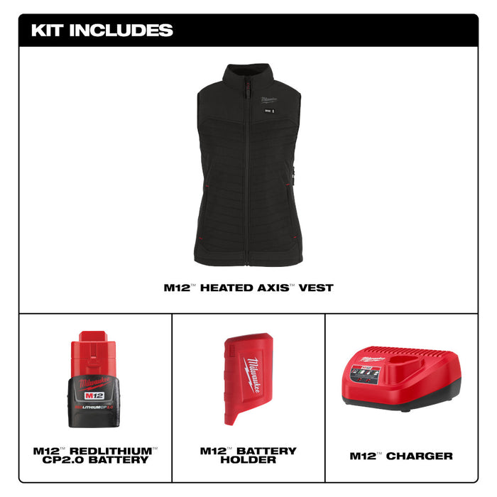 Kit de chaleco térmico AXIS™ para mujer MILWAUKEE M12™