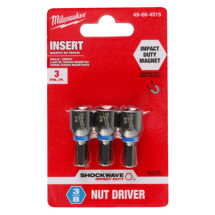 MILWAUKEE SHOCKWAVE IMPACT DUTY™ Insert Magnetic Nut Drivers (3 PACK)
