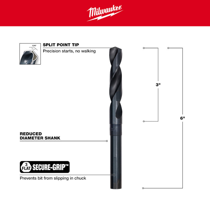 Milwaukee Tools 9/16" S&D Black Oxide Bit 48-89-2740