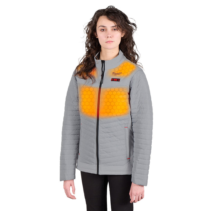 Womens Heated Jacket Kit-Gray L