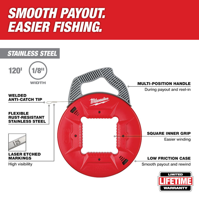 MILWAUKEE Stainless Steel Fish Tape
