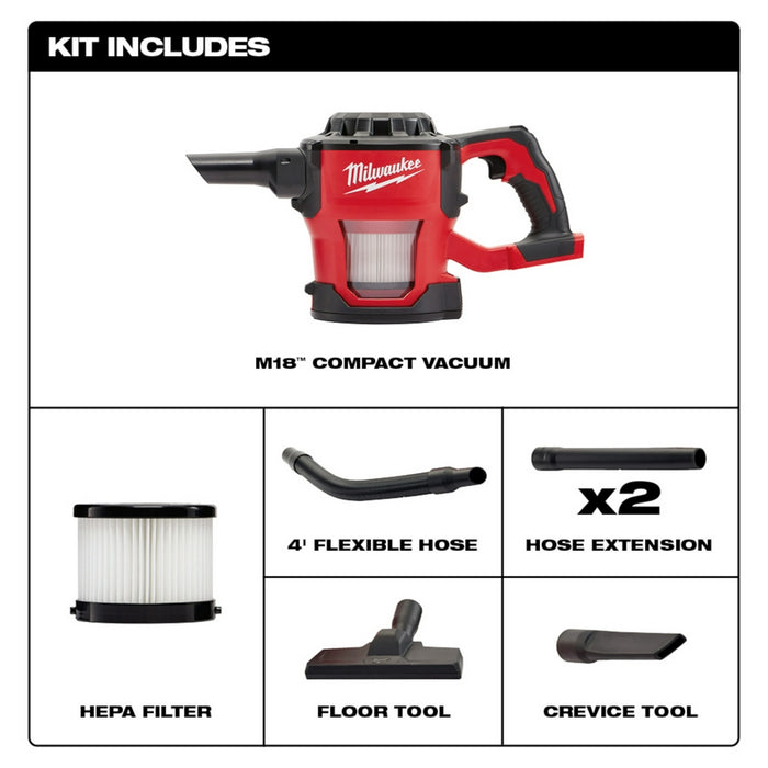MILWAUKEE M18™ Compact Vacuum (Tool Only)