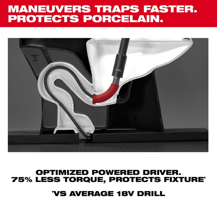 MILWAUKEE M12 TRAPSNAKE 6' Toilet Auger Kit