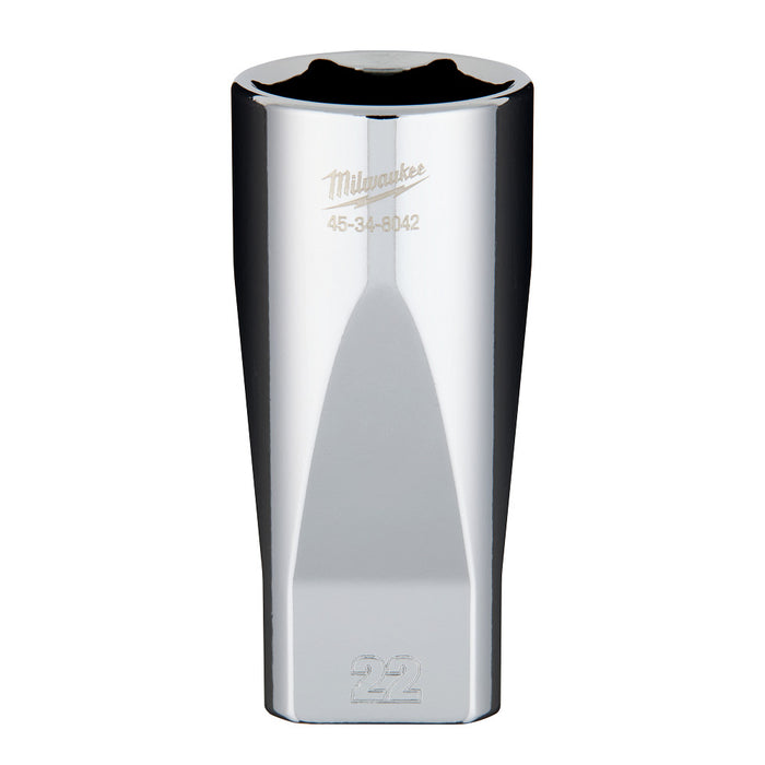 MILWAUKEE VASO PROFUNDO DE 22MM CON CUADRO DE 3/8"