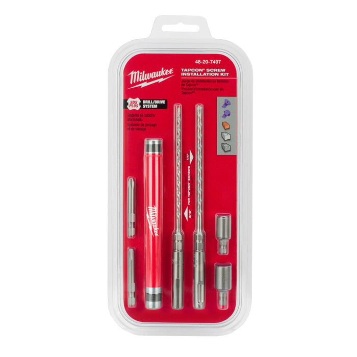 Milwaukee Tools CONCRETE SCREW INSTALL KIT 48-20-7497